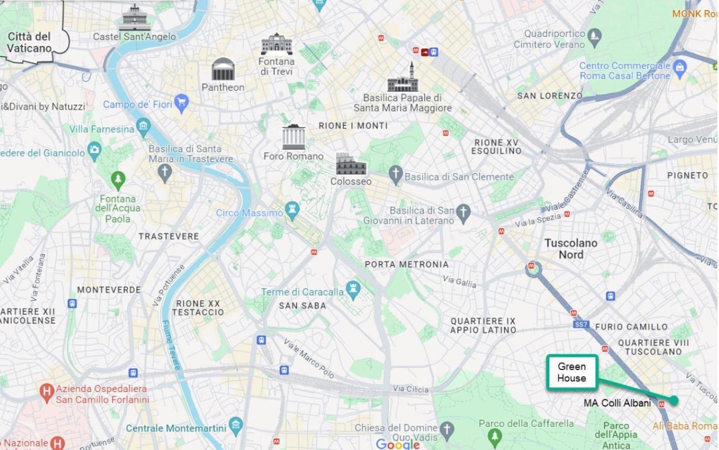 רומא Green House Exclusive Suite Near Metro A מראה חיצוני תמונה